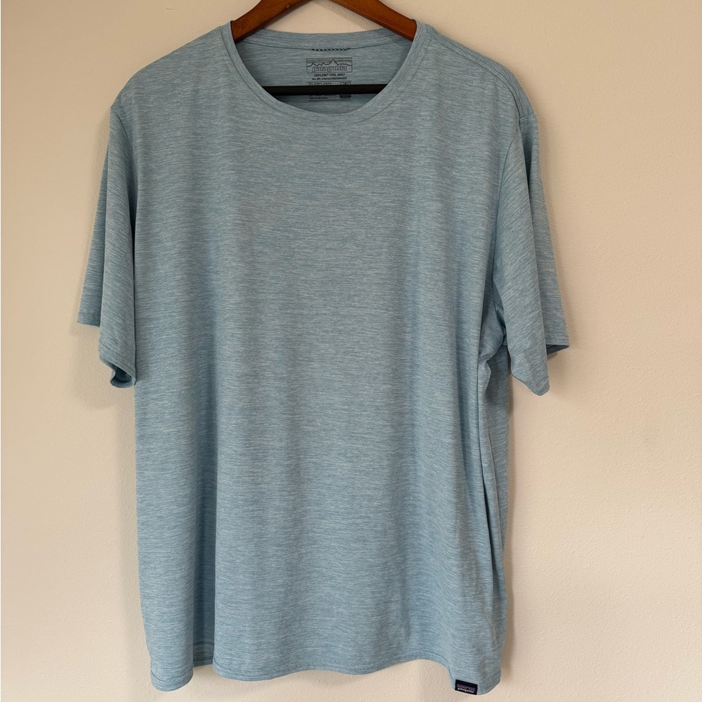 Men’s Patagonia Sky Blue Capilene Cool Daily Casual Tee